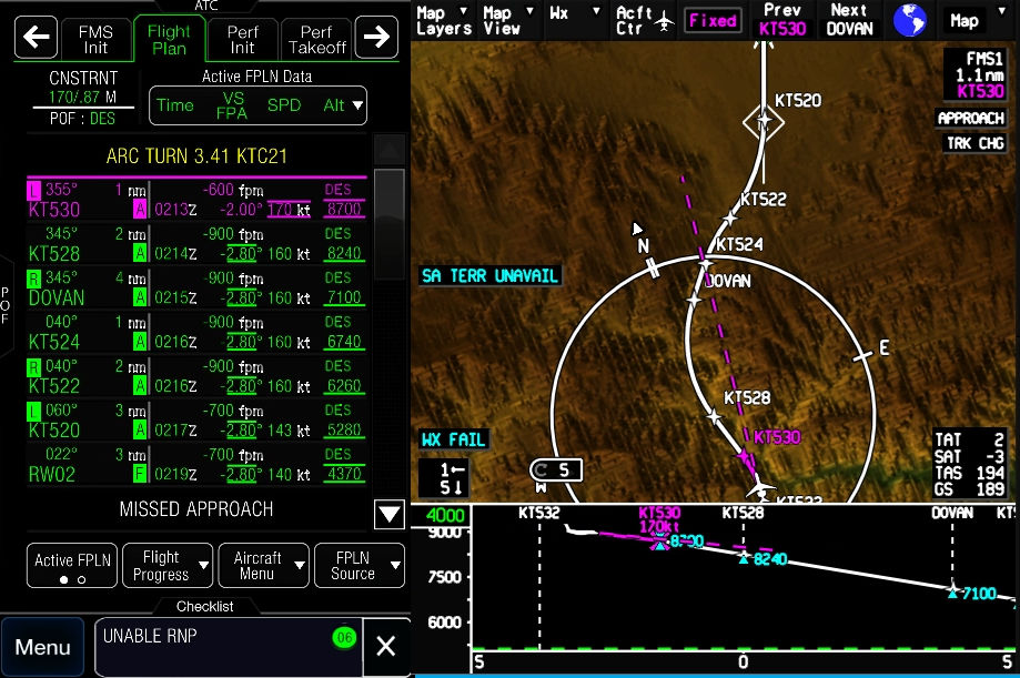 Airbus Pegasus II FMS screen1