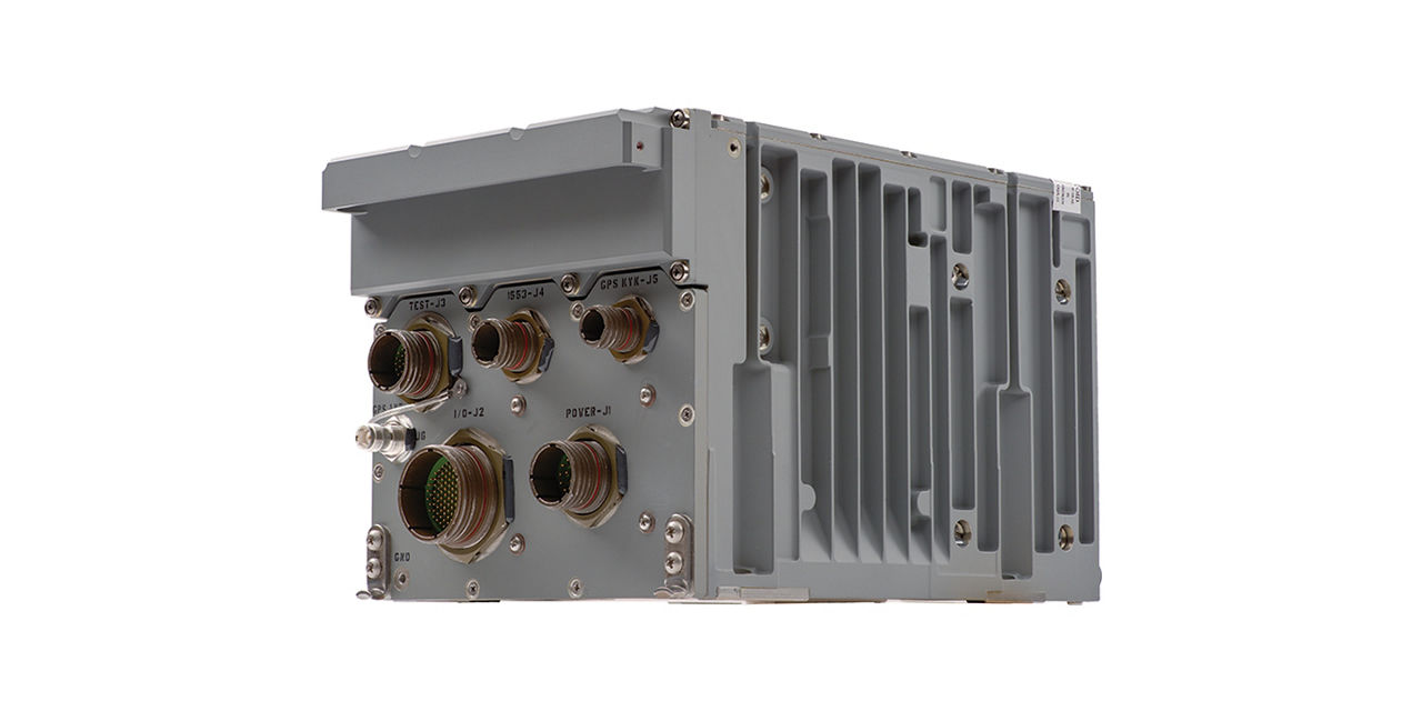 Front left view of Embedded GPS/INS