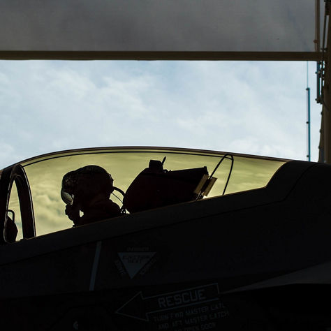 Fighter Aircraft Inside F35 Cockpit