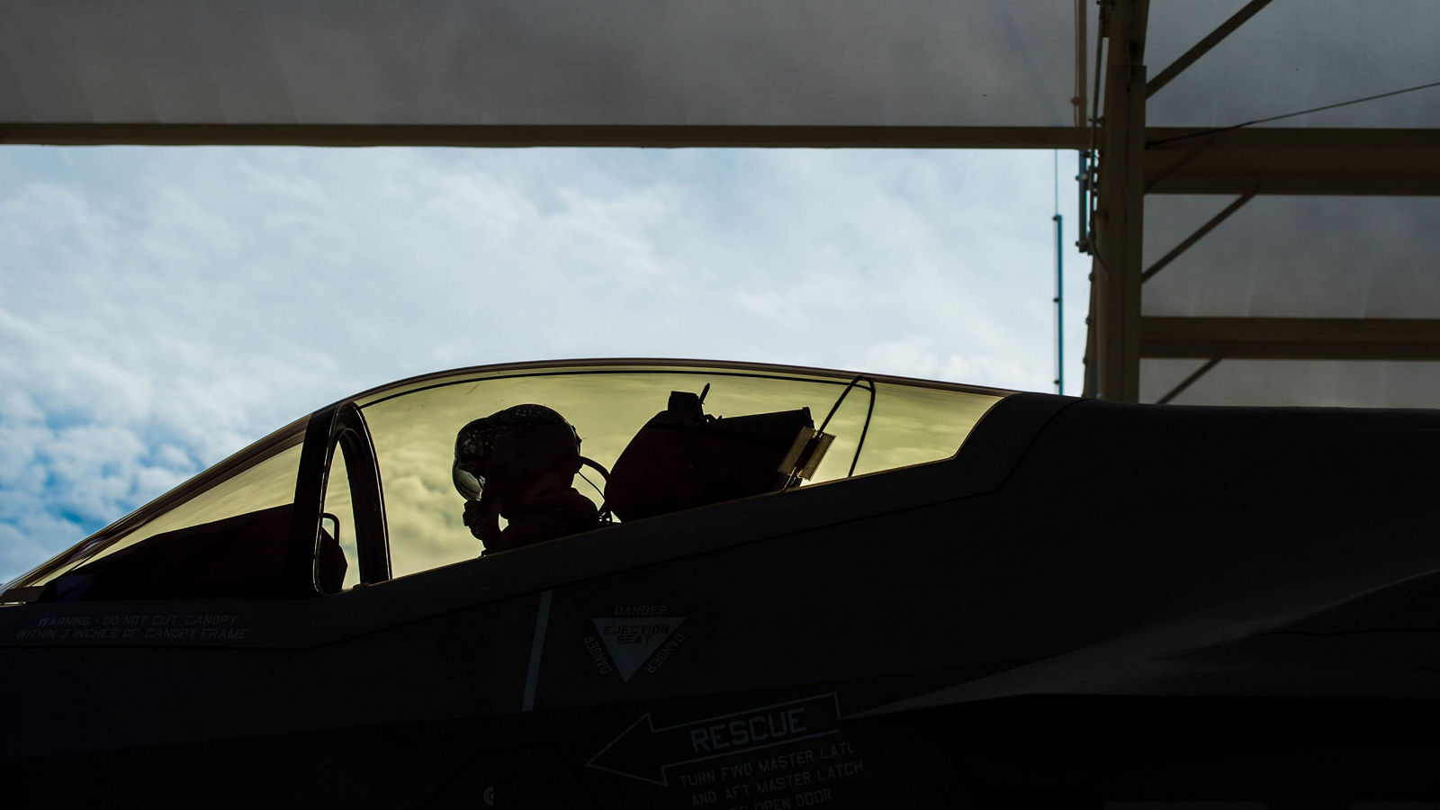 Fighter Aircraft Inside F35 Cockpit