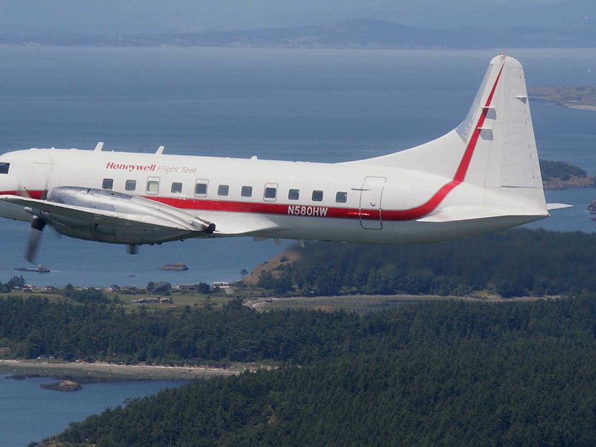 Convair in flight