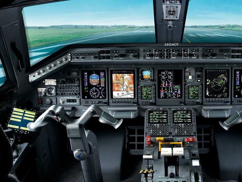 Cockpit of the Plane