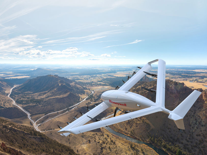 Honeywell unmanned aerial vehicle (UAV) designed for advanced air mobility and urban air logistics