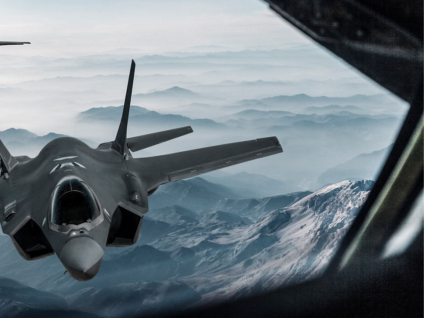 F-35 Lightning II stealth fighter jet in flight