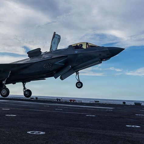 A U.S. Marine Corps F-35B Lightning II assigned to Marine Fighter Attack Squadron (VMFA) 122, 11th Marine Expeditionary Unit, takes off during deck landing qualifications aboard Wasp-class amphibious assault ship USS Boxer (LHD 4) in the Pacific Ocean, April 2, 2026. The 11th MEU is currently underway aboard the Boxer Amphibious Ready Group in the U.S. 3rd Fleet area of operations demonstrating the United States’ long-term commitment to a free and open Indo-Pacific. (U.S. Marine Corps photo by Lance Cpl. Nicole Stuart)