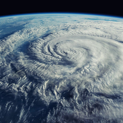 Super Typhoon, tropical storm, cyclone, hurricane, tornado, over ocean. Weather background. Typhoon,  storm, windstorm, superstorm, gale moves to the ground.  Elements of this image furnished by NASA.