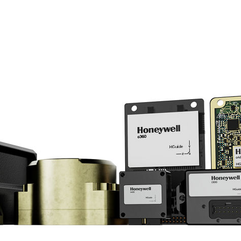 The image displays a variety of  industrial components manufactured by Honeywell.