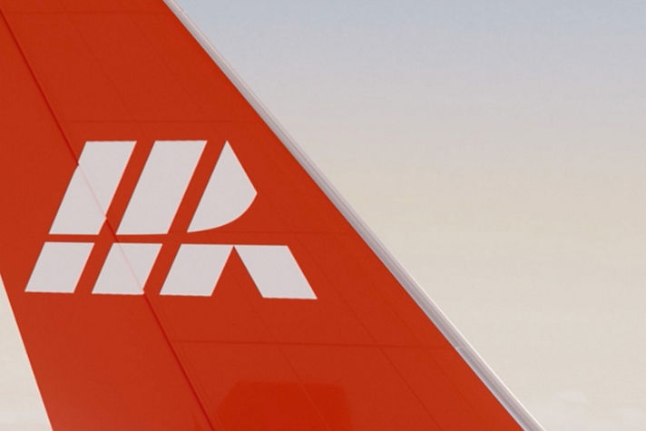 airplane tail with Honeywell Aerospace logo