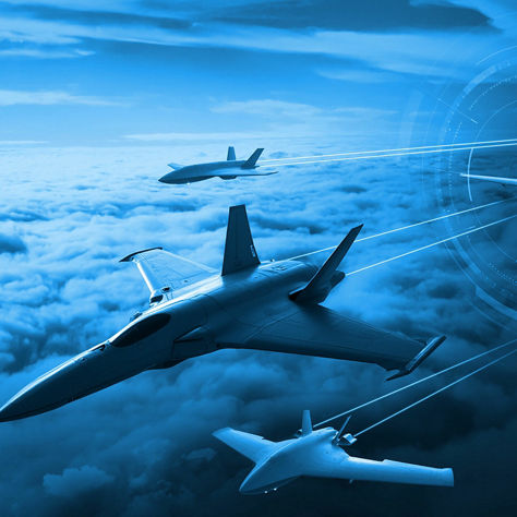 image of fighter jets flying in formation
