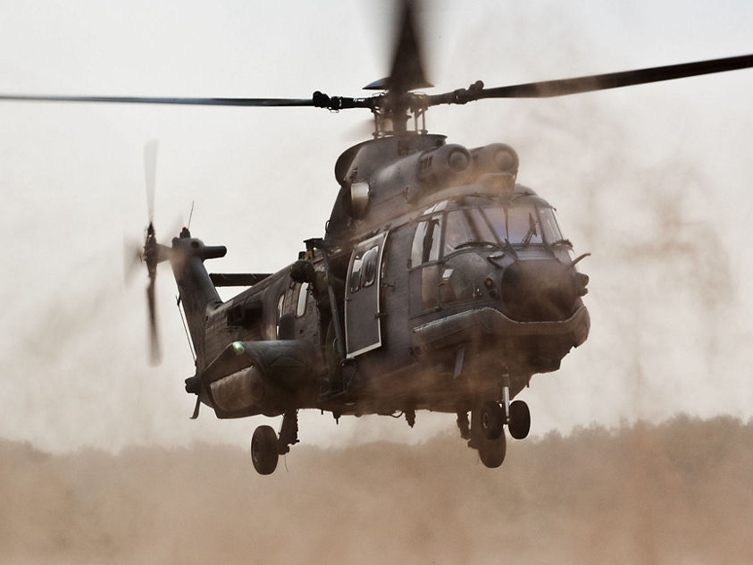 Helicopter landing