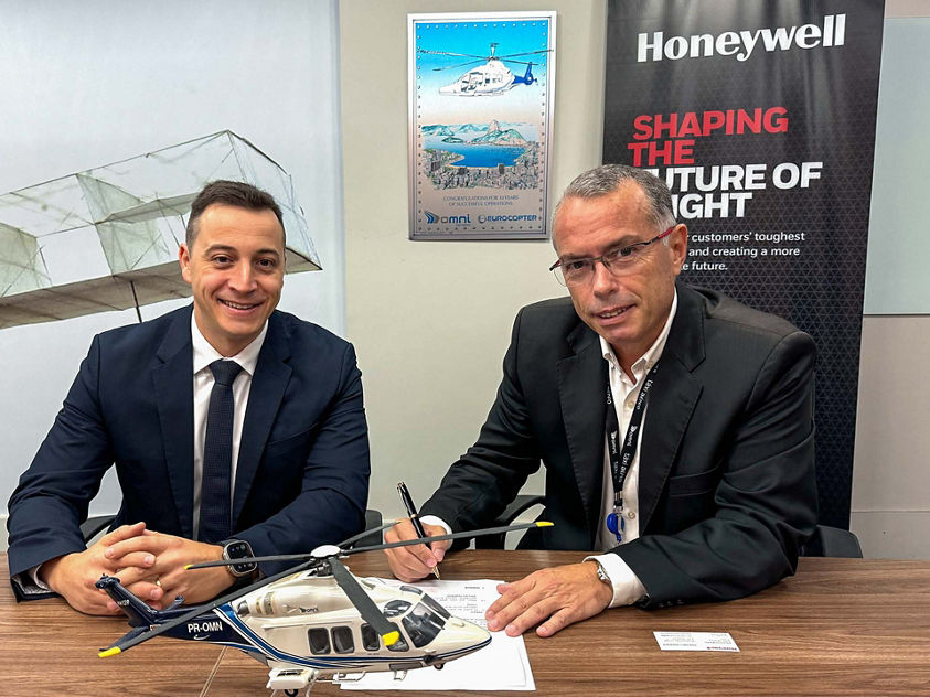 Honeywell and ONMI Air Taxi collaborate to upgrade the helicopter 31 AW139 with Honeywell Weather Radar System