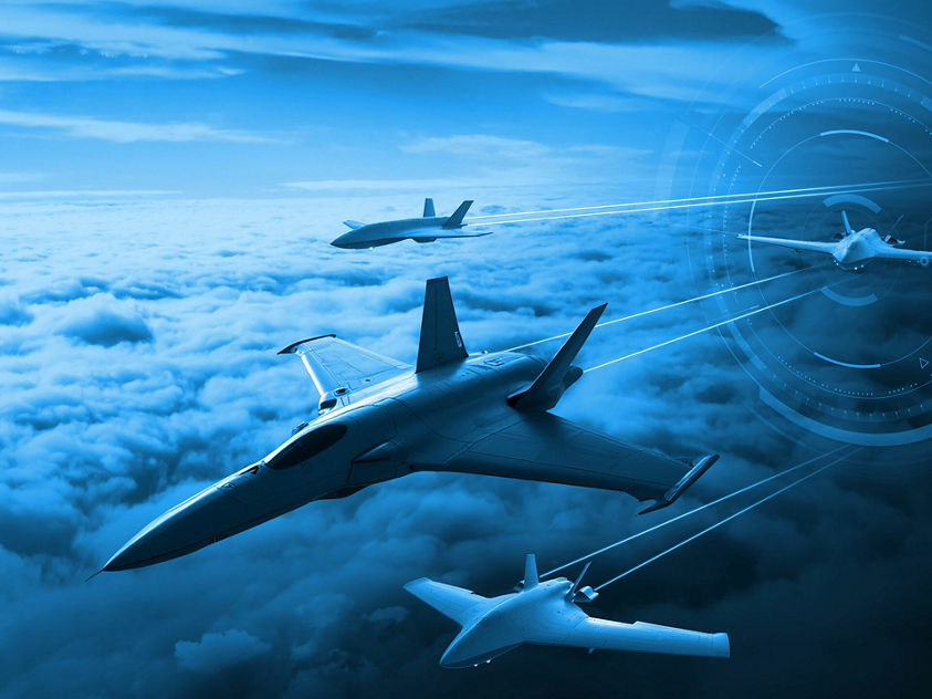 image of fighter jets flying in formation